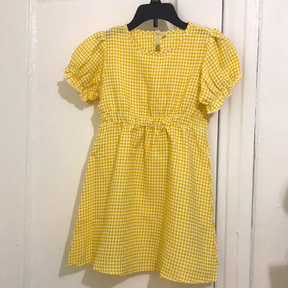 NWOT Toddler Gingham Checkered Print Dress - 4T / 4Y